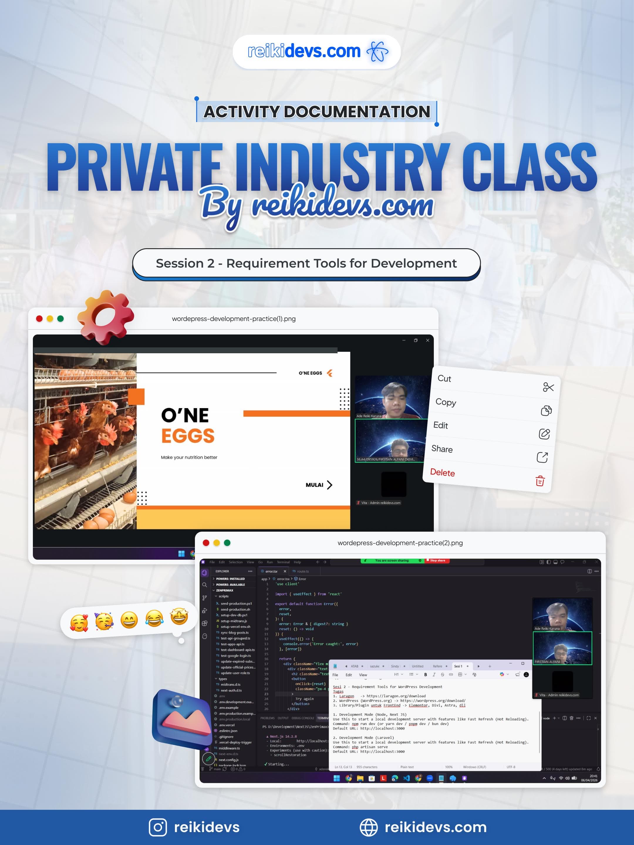 Private Industry Class Web Development