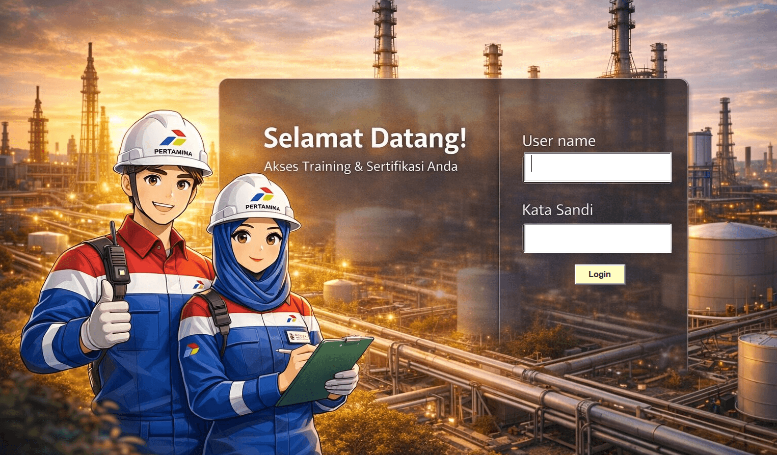 Training and Certification Dashboard Pertamina Employee - Visual Basic for Applications (VBA) Based